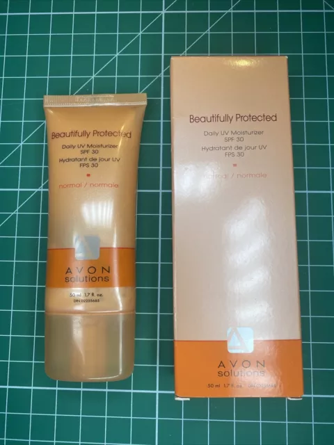 New~NIB AVON Solutions Beautifully Protected Daily UV Moisturizer SPF30 1.7oz