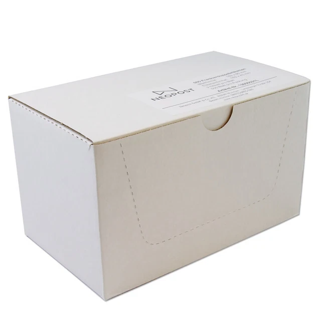 (EUR 0,03/St.) Doppeletiketten neopost 1.000 Etiketten 44x163 mm