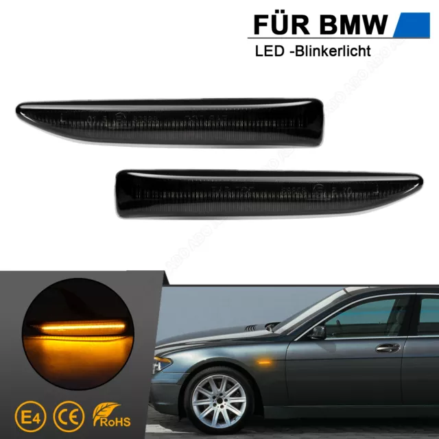 Led Seitenblinker Blinker für BMW 7er E65 E66 E67 730i | BJ 2001-2008 | Schwarz