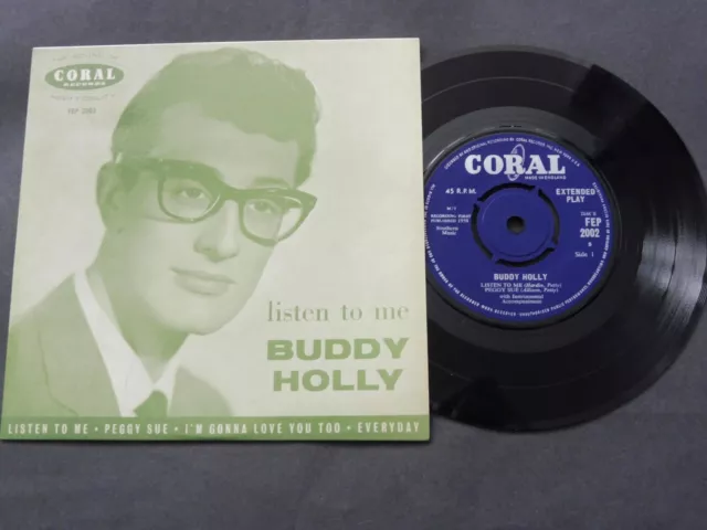 Buddy Holly - Listen To Me 1964 UK EP CORAL R/C EX+