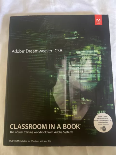 Adobe Dreamweaver CS6 Classroom in a Book Paperback Training Workbook Computers