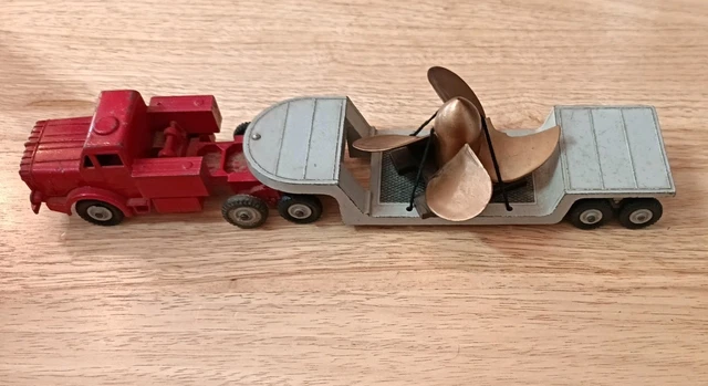 A Dinky Supertoys No. 986 Mighty Antar low loader with propeller load