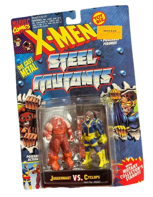 1994 Toybiz Marvel X-Men Steel Mutants Juggernaut Vs Cyclops Moc