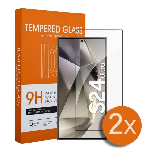 2x 3D Schutzglas Samsung Galaxy S24 S23 S22 S21 S20 Ultra Plus Note Panzerfolie