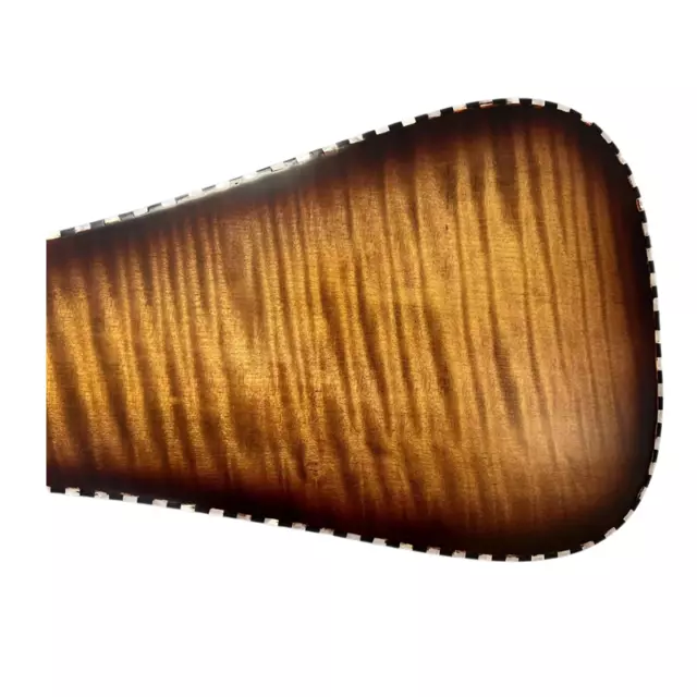 Fabriqué à la main bois d'érable entier 6 cordes 24 touches vilebrequin, rouleau sculpté 7