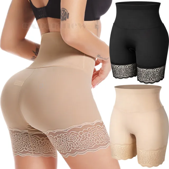SAFETY SHORTS LADY Womens Leggings Pants Lace Trim Safety Pants
