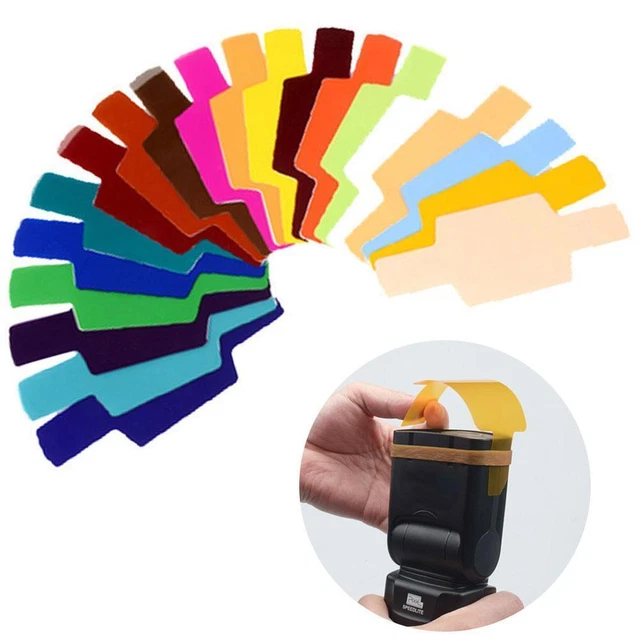 Kit de filtros de geles de color FLash Speedlite 20 un. Fr Nikon J0F4 Yongnuo Godox R2O9