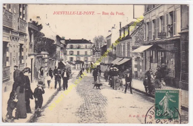 CPA 94340 Joinville the Bridge Rue Du Bridge Seller Cards Postcards Edit B & H
