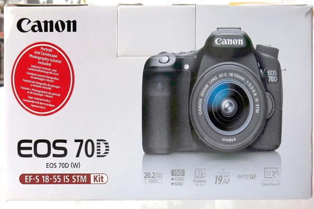 CANON EOS 70D 20.2MP Digital SLR Camera - Black (Body Only) £179.58 ...