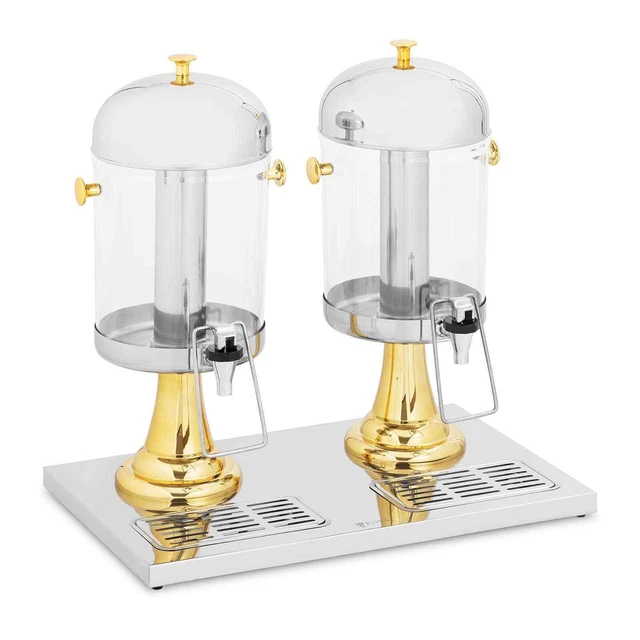 Saftspender Getränkespender Saftdispenser Gastro 2 x 8 L Kunststoff