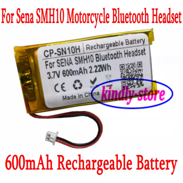 600mAh Replacement Battery For Sena SMH10 Motorcycle Bluetooth Headset