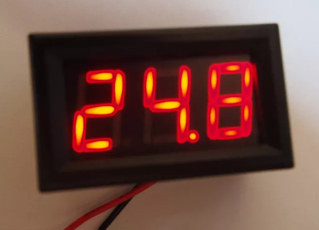 Red 0.56" DIGITAL LED Voltmeter 12/24v Battery Indicator Panel Meter 4.5-30V