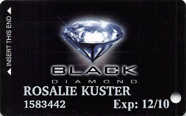 CasaBlanca Casino - Mesquite, NV - Rare 10th Issue Black Diamond Slot Card
