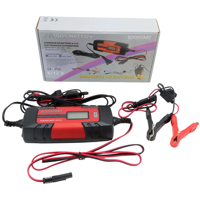 Chargeur de batterie électronique automatique 6/12V Sodistart 612+