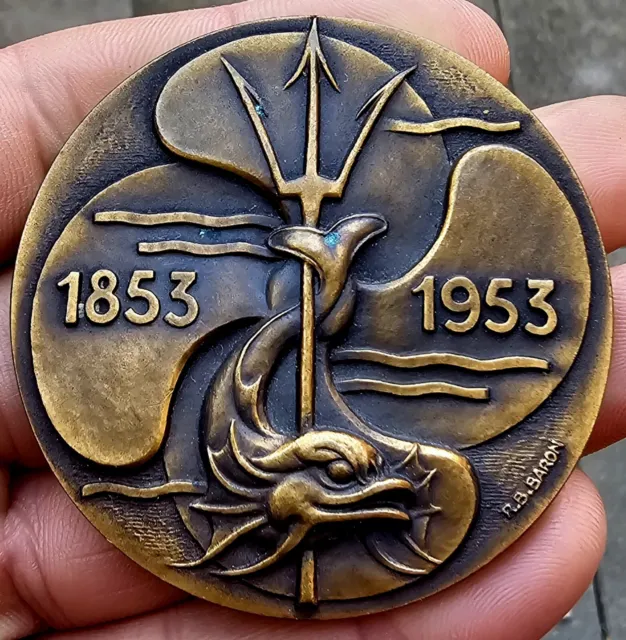 Médaille Centenaire de la Compagnie des Bateaux à Vapeur du Nord 1953 par Baron