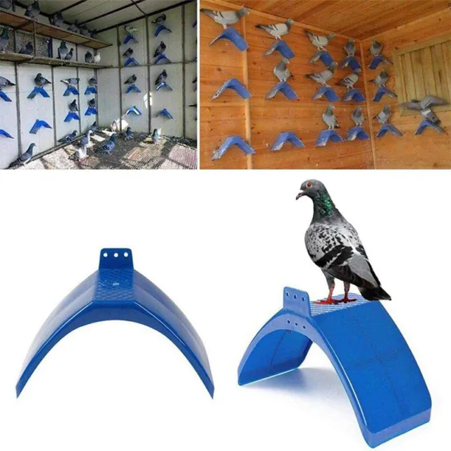 1PC/10PCS Fashion Plastic Birds Rest Stand Frame Blue Rest Rack For Bird Supply