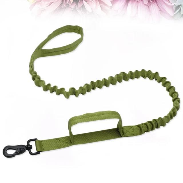 Guinzaglio da addestramento cane elastico tattico regolabile in nylon polizia militare