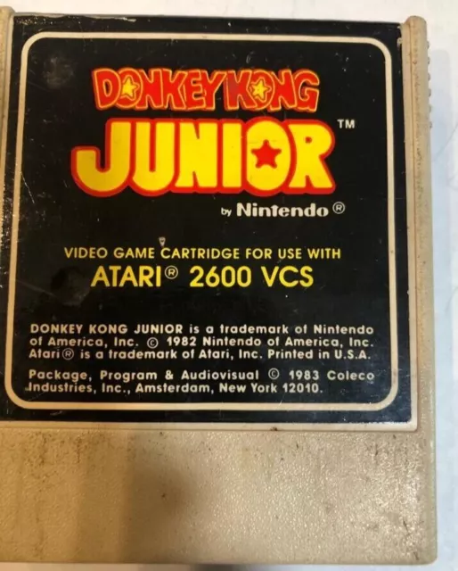 Cartucho de juego Atari 2600 Donkey Kong Junior Coleco 1982