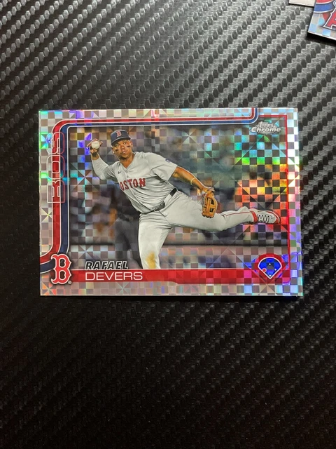 Topps Refractor 2025 TOPPS CHROME Rafael Devers Prism Refractor #127 Boston Red Sox $4. ...