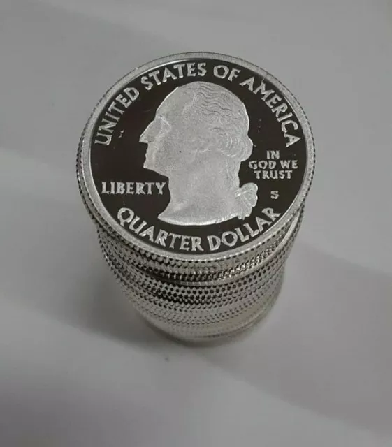 2009-S Guam 90% Silver PF Quarter Partial Roll - 30 Coins in Tube 2