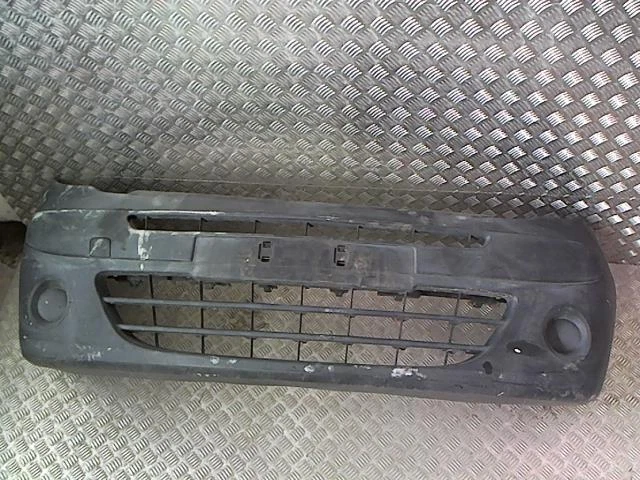 Pare-chocs Avant Complet Noir Pour Renault Kangoo 2 Phase 1 (2008-2013) - Avec Emplacements Antibrouillards