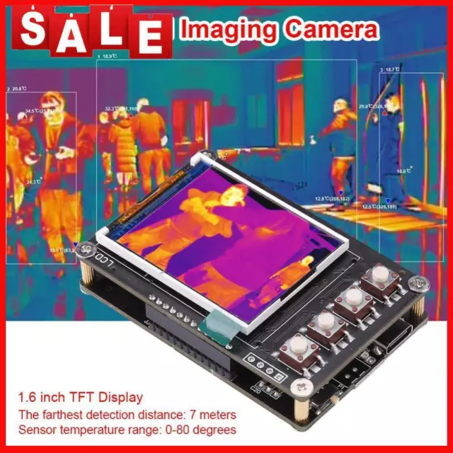 10Hz TFT Display Screen AMG8833 IR Thermometer Sensor Infrared Thermal Imager