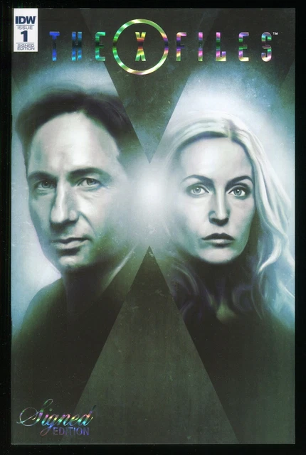 X-Files 1 Variant Comic IDW 2016 Retailer Incentive Signed Edition Mulder Scully