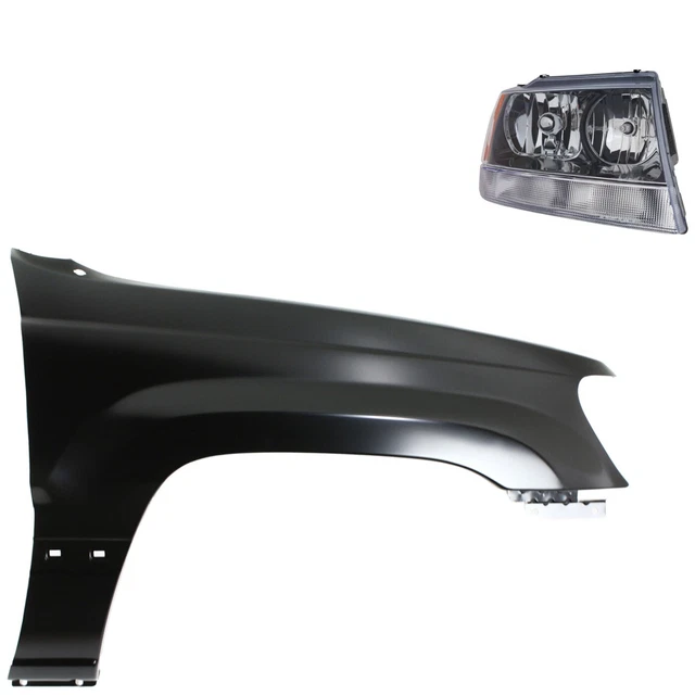 Headlight Driving Head light Headlamp Kit Passenger Right Side Hand for Jeep