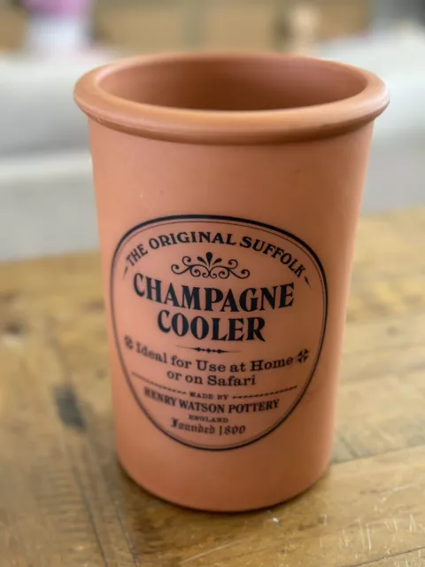 Vintage Terracotta Champagne Cooler Original Suffolk Collection Henry Watson EUC