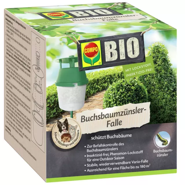 COMPO Bio Buchsbaumzünslerfalle Buchsbaum Zünsler OHNE LOCKSTOFF