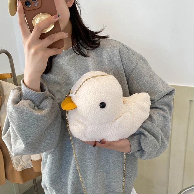 3D mignon dessin animé canard sac à bandoulière sacoches décontractées