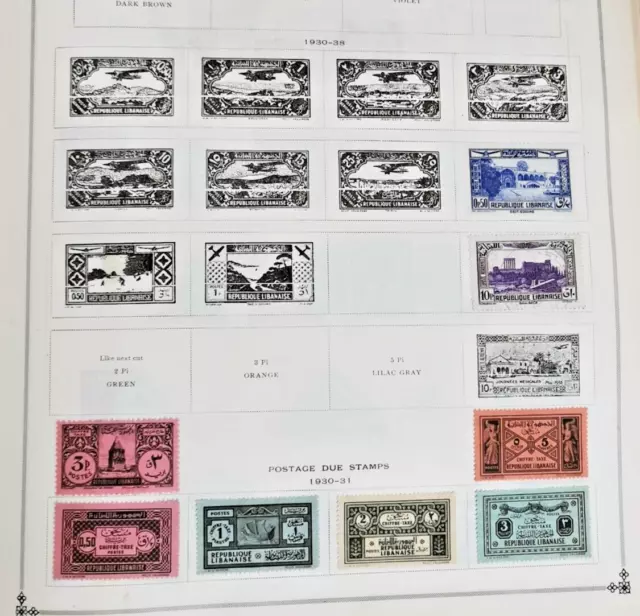 Lebanon stamps collection from 1924 3