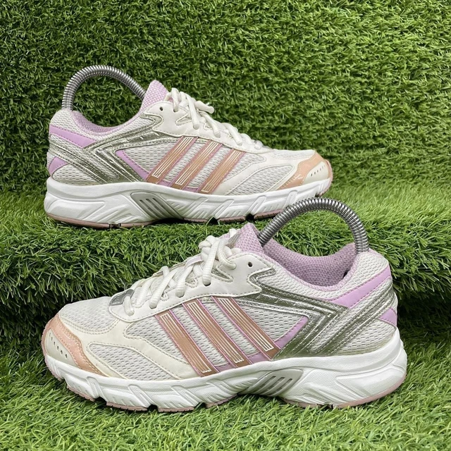 SCARPE DA CORSA Adidas bianche rosa grigio argento look retr