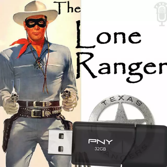 The Lone Ranger (2221 Episodes) Old Time Radio on 32GB USB