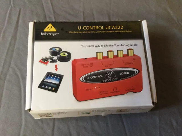 Behringer U-control UCA222 2 In 2 Out USB Audio Interface - DJ Equipment Disco