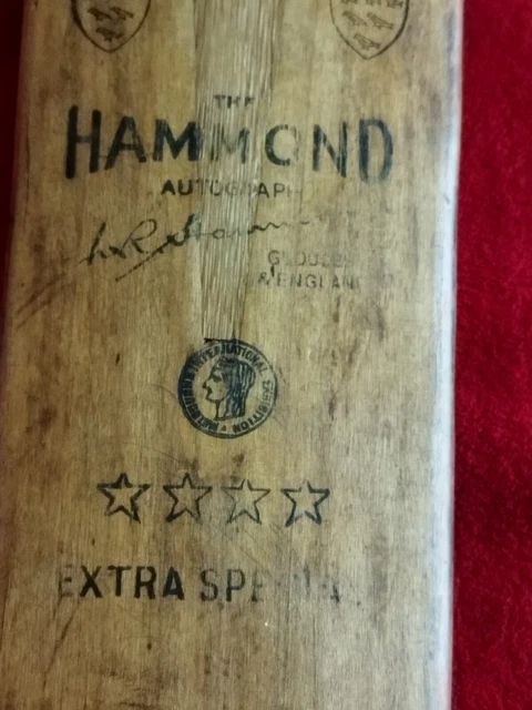 Batte De Cricket Ancienne Ingenio ET Labore Whytsdale All Cane + Balle Vintage