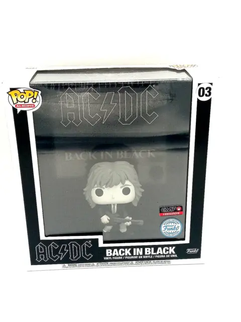 Funko Pop Albums ACDC Back in Black 03 Album Cover Angus Young Special Edition