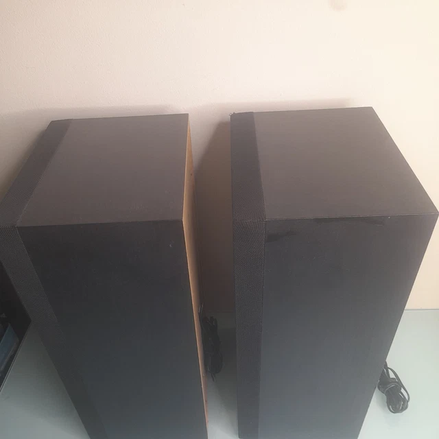 Excellent Service Examples PAIR VINTAGE 80S JVC SP-E1BK Stereo Speakers Black 40-80w excellent ...