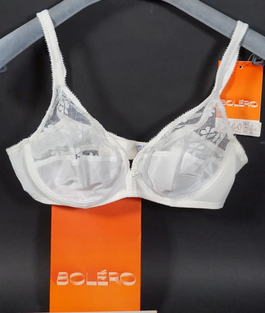Originale Viintage Bolero Donna Reggiseno 1292 Bustino Intimo Bianco Taglia 75 C