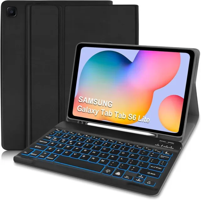 Samsung Tab S6 Lite 10,4" Custodia supporto tastiera e penna P610/P613/P615/P619 BOGOF