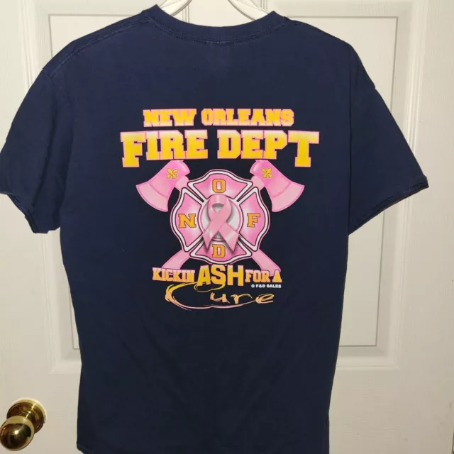 T-Shirt navy, New Orleans Fire Dept. Louisiana M - FIRE1