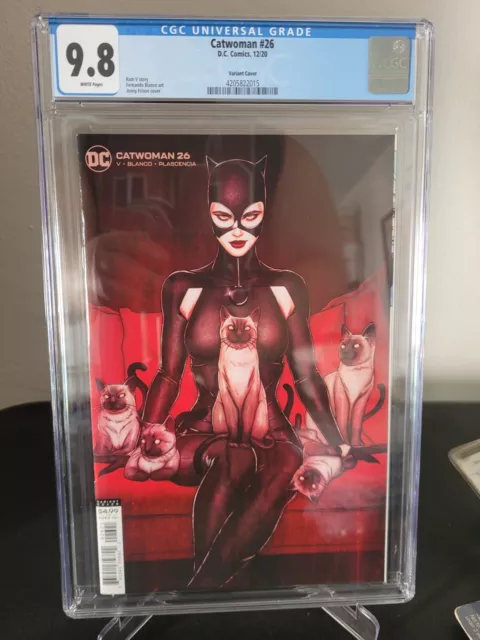 Catwoman #26 Cgc 9.8 Graded 2020 Dc Comics Jenny Frison Variant Cover Art