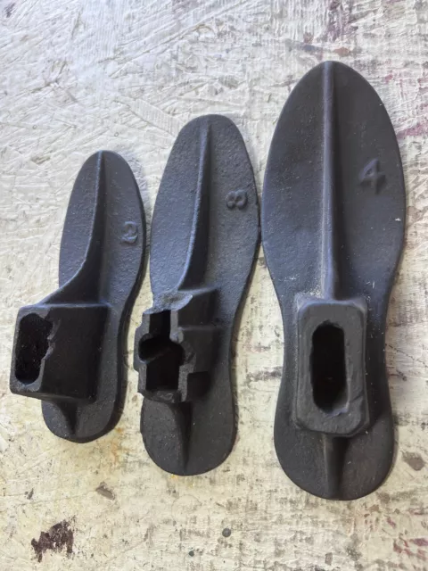 Cast Iron Shoe Mold Cobbler Anvil Shoe Repair Forms SIZES #2, #3, #4