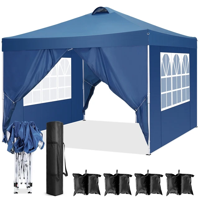 Pavillon 3x3m Gartenpavillon Gartenzelt Faltpavillon Partyzelt Wasserdicht Zelt