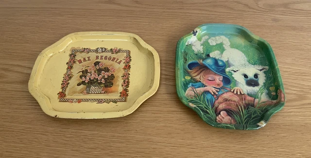 ELITE TRAYS MADE in England Small Metal Tray 70 s Set Of 2 8.99 PicClick UK