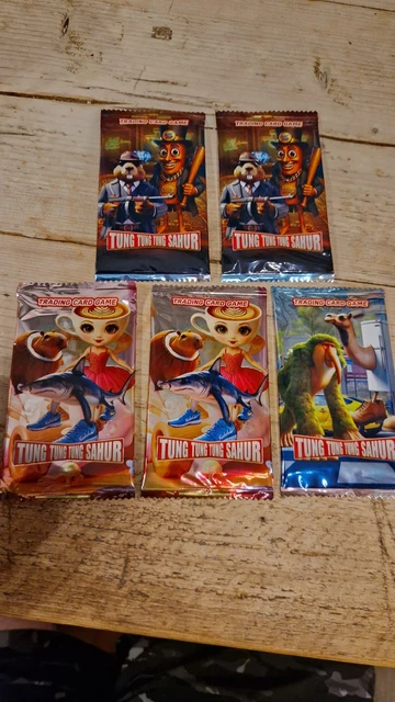 ITALIAN BRAINROT TUNG Tung Tung Sahur Trading Card Game 5x Packs 7 46 