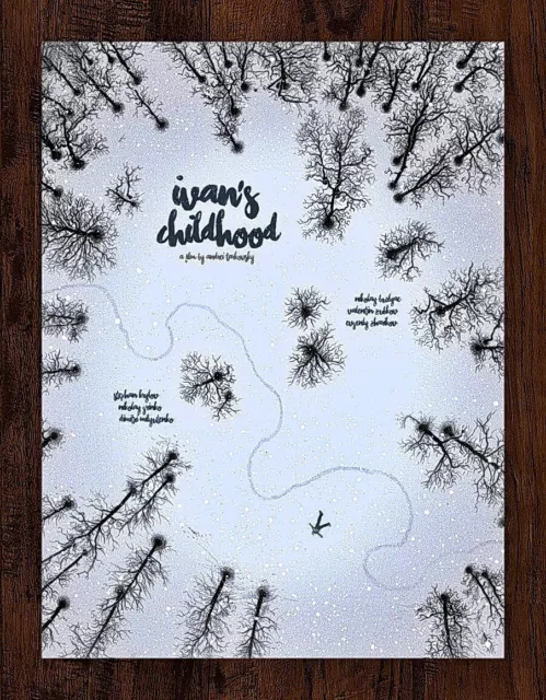 Andrei Tarkovsky's Ivan's Childhood Screen Print Film Poster #/120 18x24