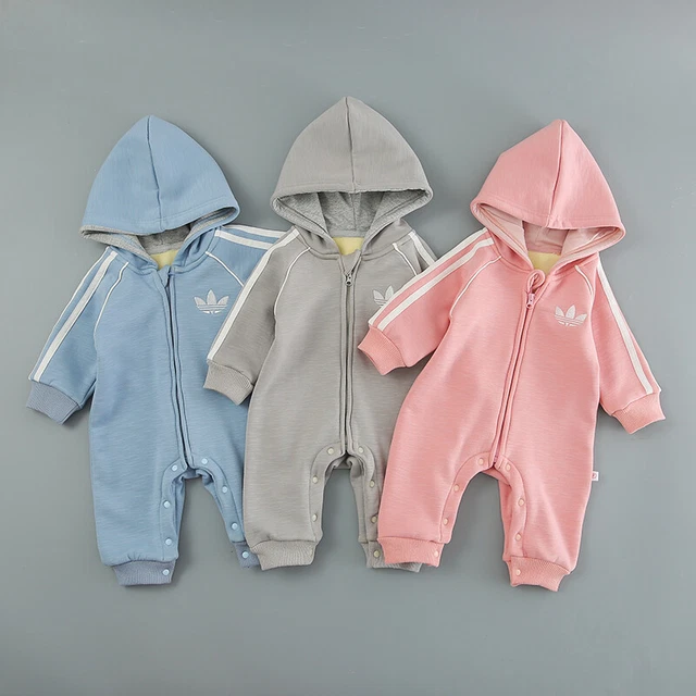 Abito top body con cappuccio neonato bambino bambino bambina caldo inverno caldo