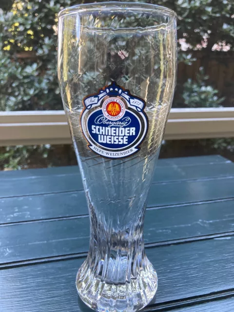 Schneider Weisse, Munich .5 Liter beer glass.  Excellent pre-owned condition.