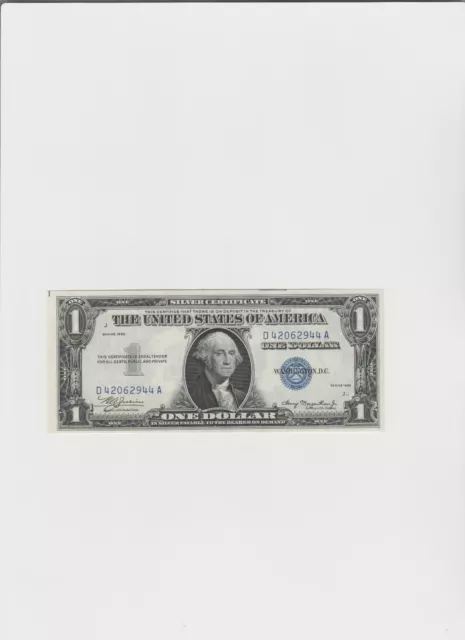 1935 $1 One Dollar Plain DOUBLE DATE Silver Certificate Lightly circulated